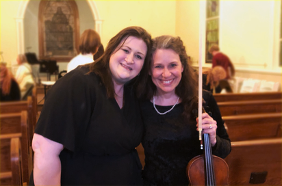 Beth Shurtleff and Laurie Peterson at concert